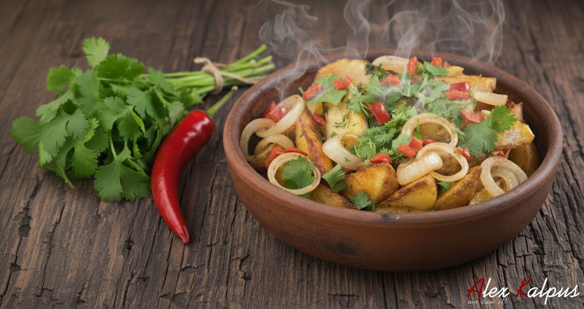 В сердце грузинской кухни, славящейся своими сочными мцвади, ароматными соусами и пряной зеленью, живет простое, но невероятно душевное блюдо – картофель по-крестьянски, или, как его называют в Грузии, "ქარტოფილი გლეხურად" (картофили глехурад).