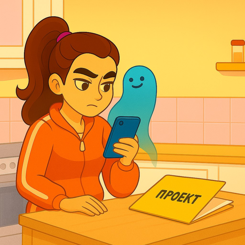 лучше в телефон потыкаться, чем начать проект