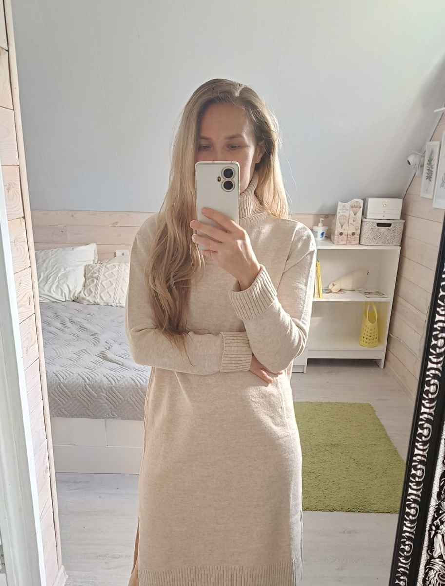 Примеряю платье пока Маша спит 