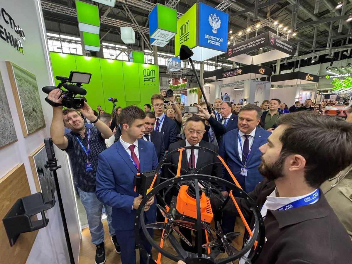 Презентация квадрокоптера «Квадрига». Источник: Цифровое Строительство.