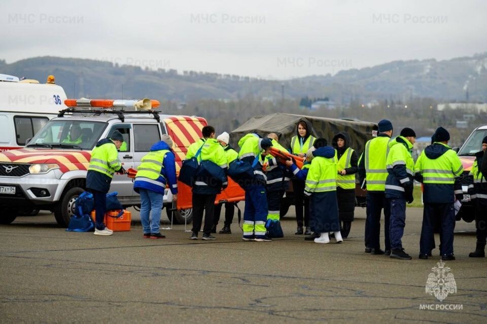    Учения по ликвидации последствий авиакатастрофы. Источник: ГУ МЧС России по Республике Алтай