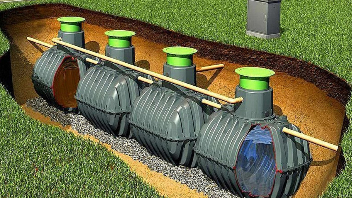 Переливной септик