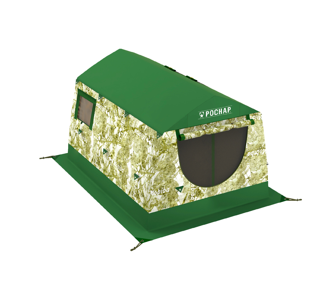 Мобильная баня-палатка РОСНАР РП-32 М2. Расцветка - "Фирменный камуфляж"