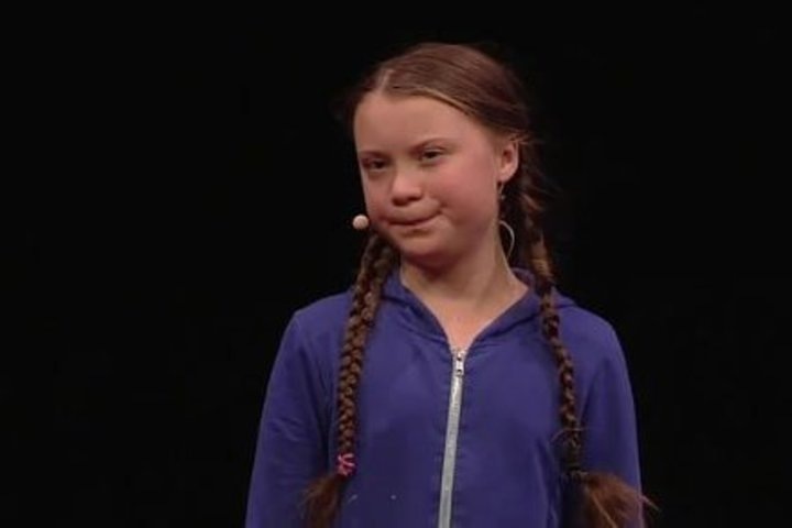   скриншот из видео «School strike for climate - save the world by changing the rules | Greta Thunberg | TEDxStockholm» с канала «TEDx Talks»
