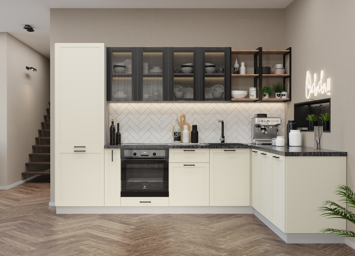 Коллекция «Квадро» Ваниль кожа