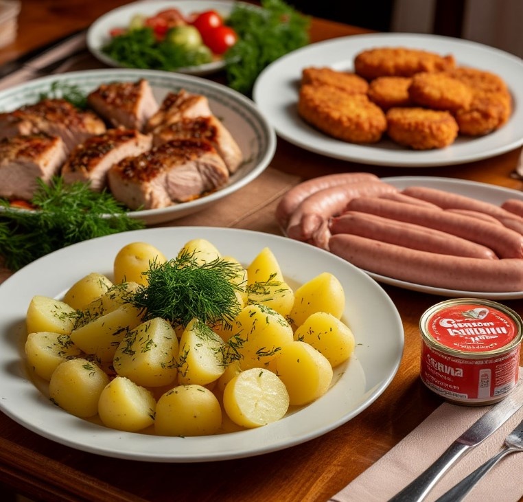 Как накормить семью, где все едят все, а ты - только рыбу? Мой секрет: один ужин, три "начинки" и ни какой двойной посуды.