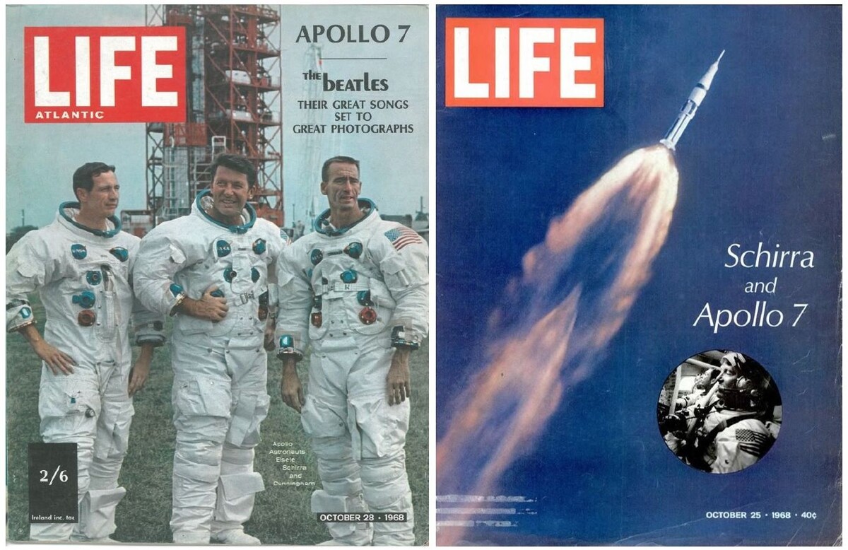 Коллаж автора из обложек журнала "LIFE".