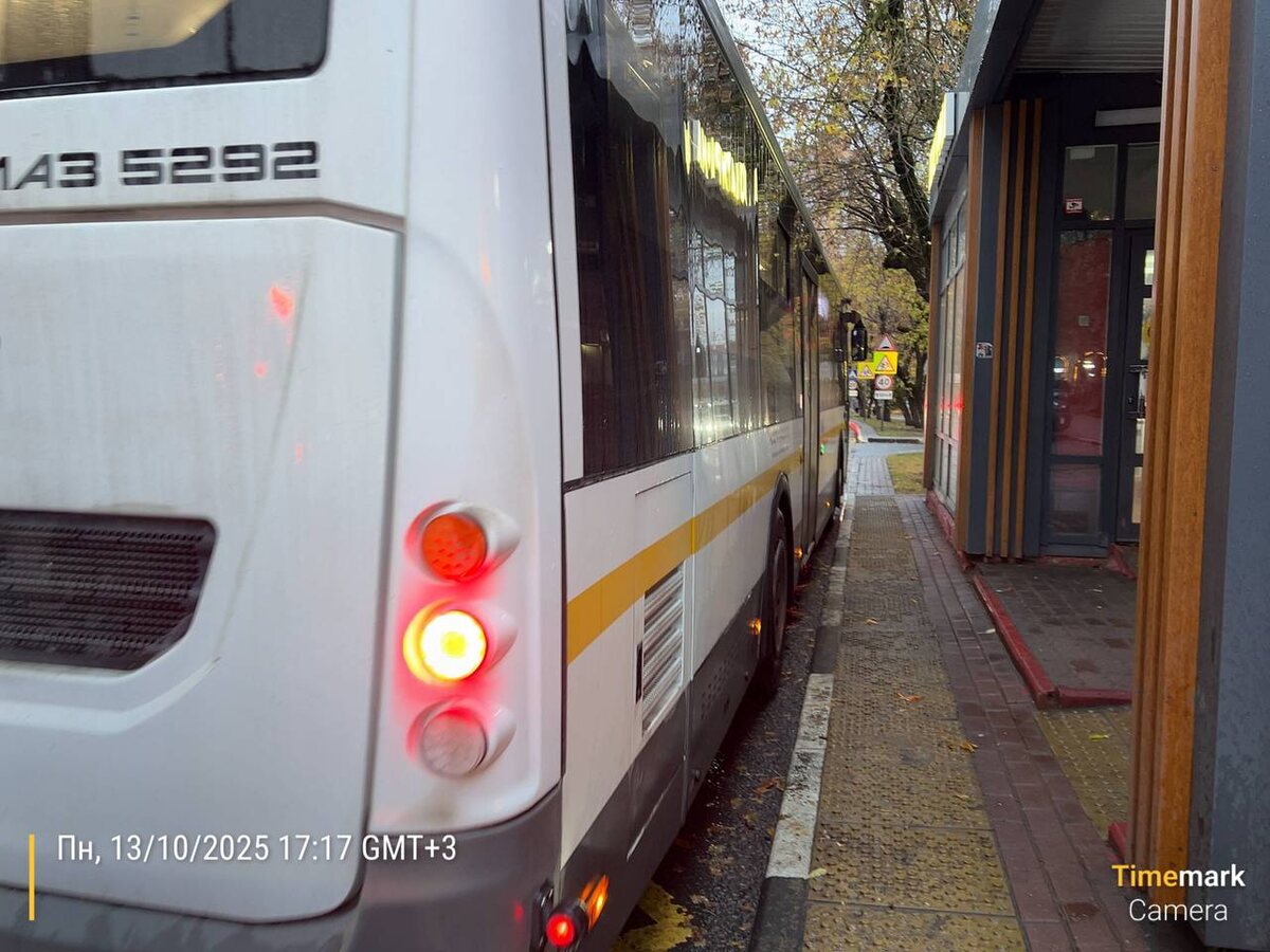 Остановка "Ул. Победы" в сторону станции "Химки". Фото автора.