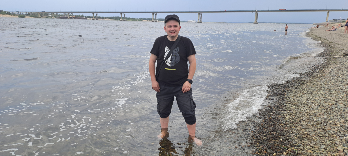 Я на берегу Волги