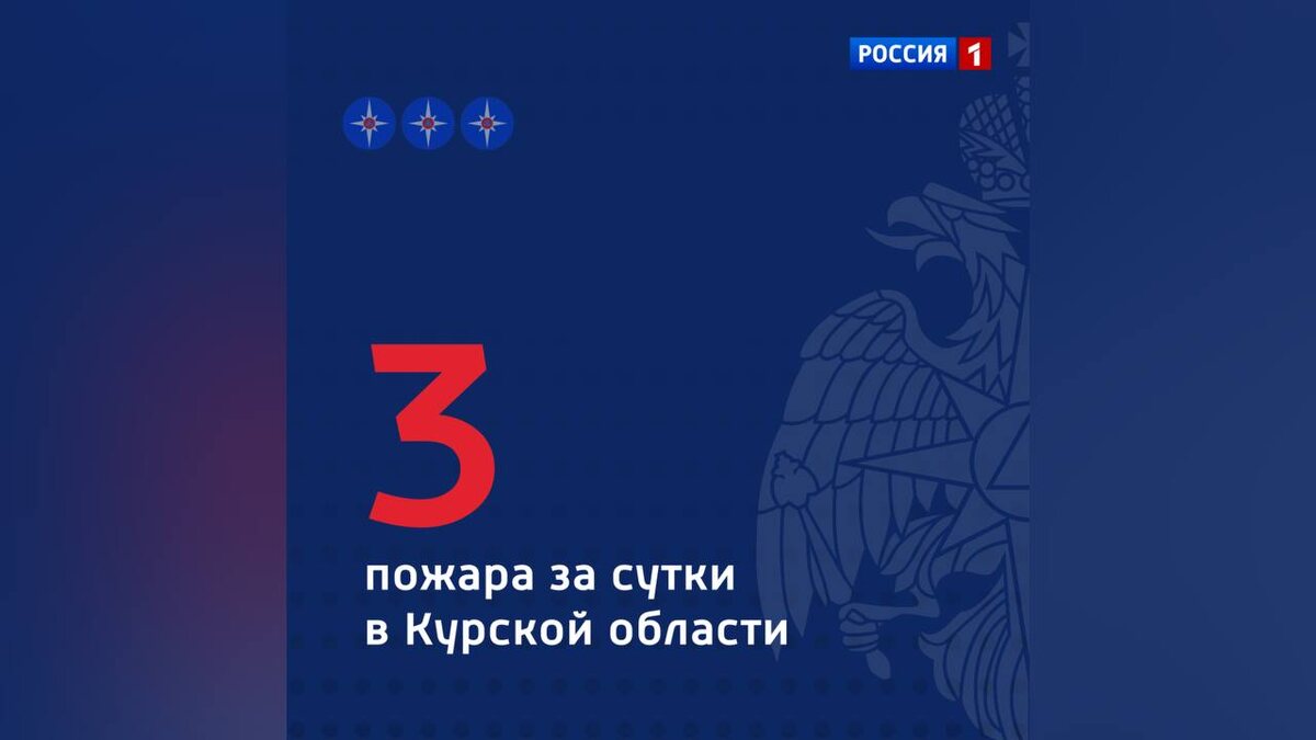    3 пожара за сутки в Курской области