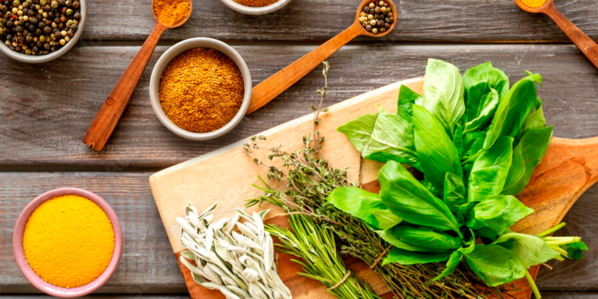 Зелень и специи придают блюдам яркий вкус и уменьшают потребность в соли