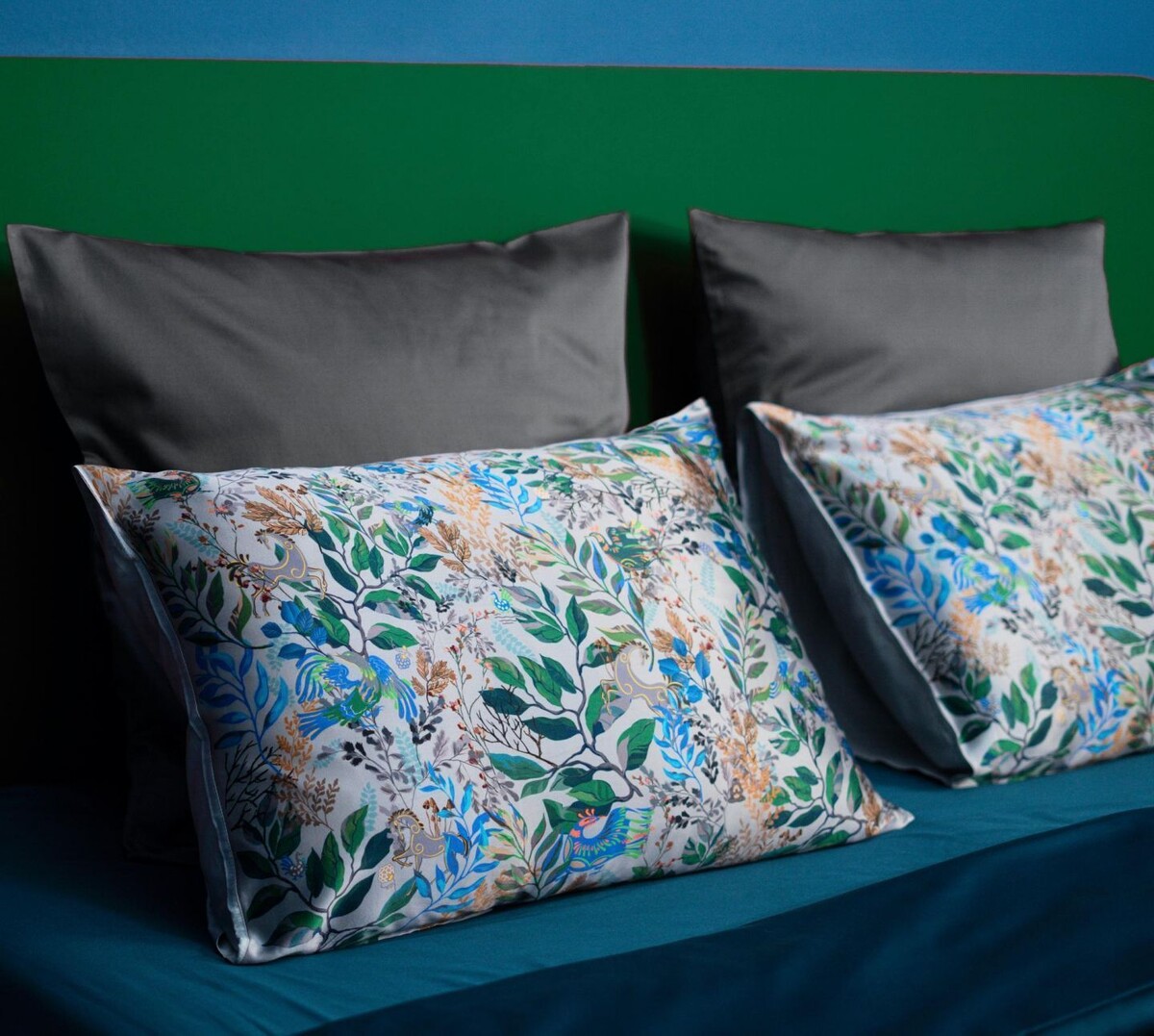 Комплект постельного белья "Серебрянный лес", сатин. Моллен