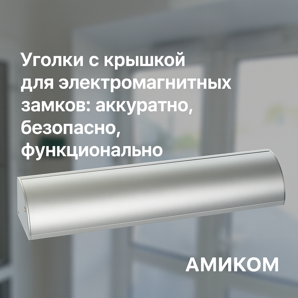 Уголки с крышкой  SKUDO для электромагнитных замков: аккуратно, безопасно, функционально
