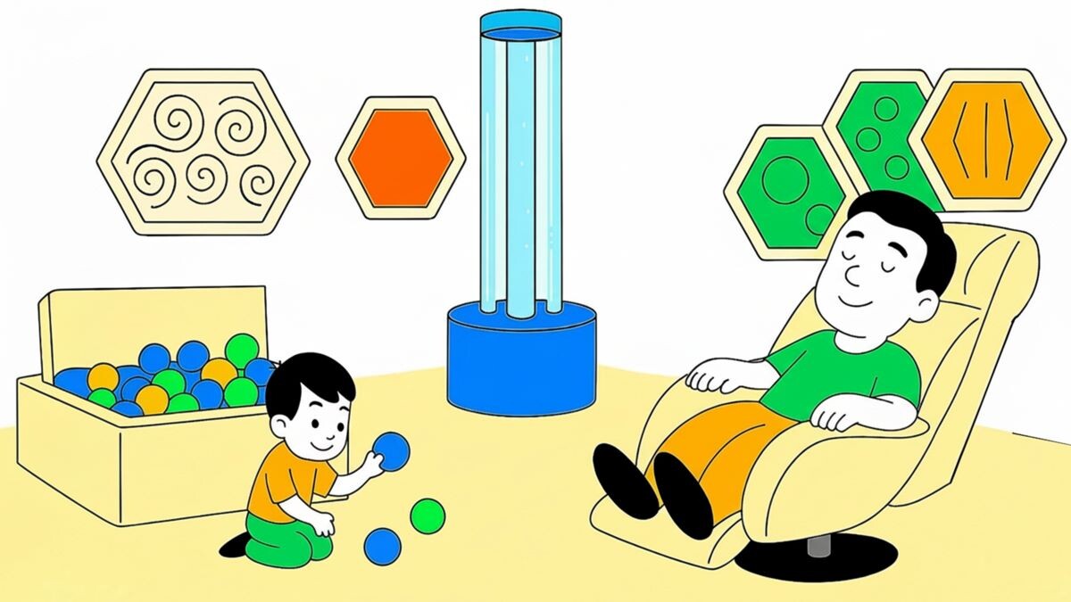 Сенсорная комната даёт ощущение комфорта, безопасности и спокойствия, а также помогает в развитии и реабилитации.