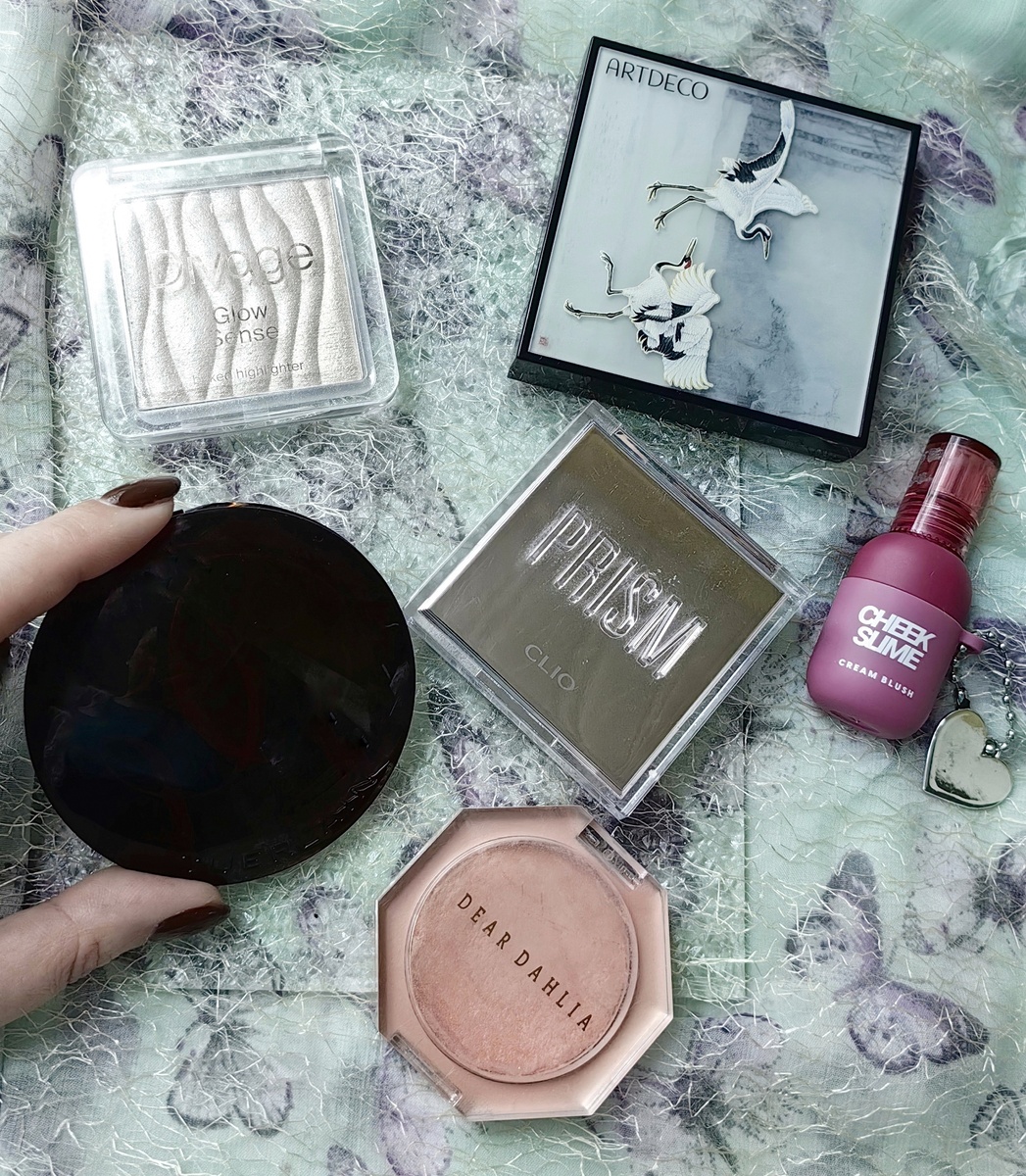 Моя декоративная косметика: румяна, хайлайтер, бронзер 