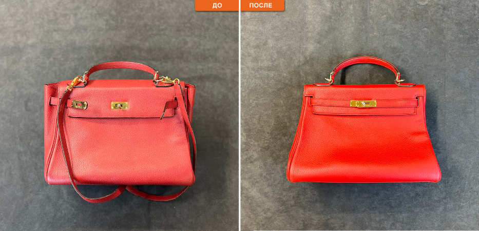 Фото: https://le-tech.ru/photogallery/galantereya/lokalnaya-restavratsiya-sumki-hermes/ 