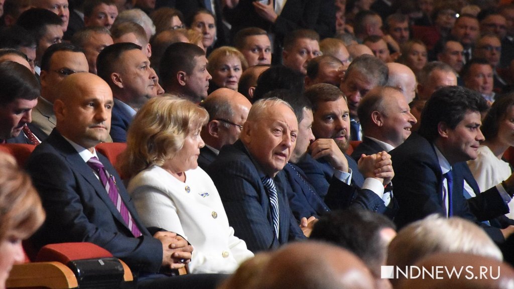    Эдуард Россель на инаугурации Дениса Паслера. 16 сентября 2025 года