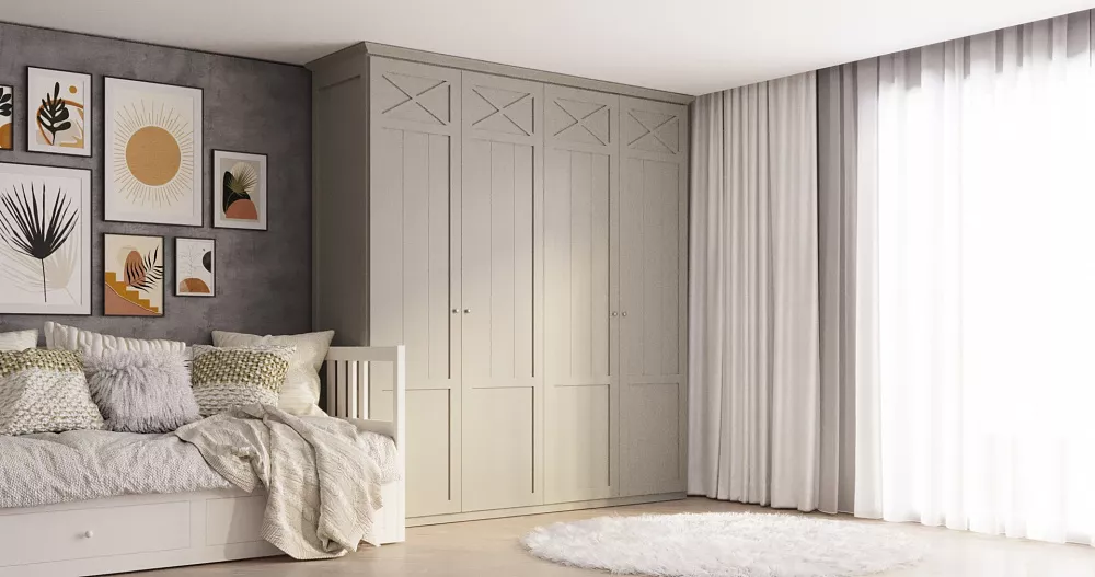 Шкаф «Верона» из массива дуба в стиле кантри от фабрики Мебиус