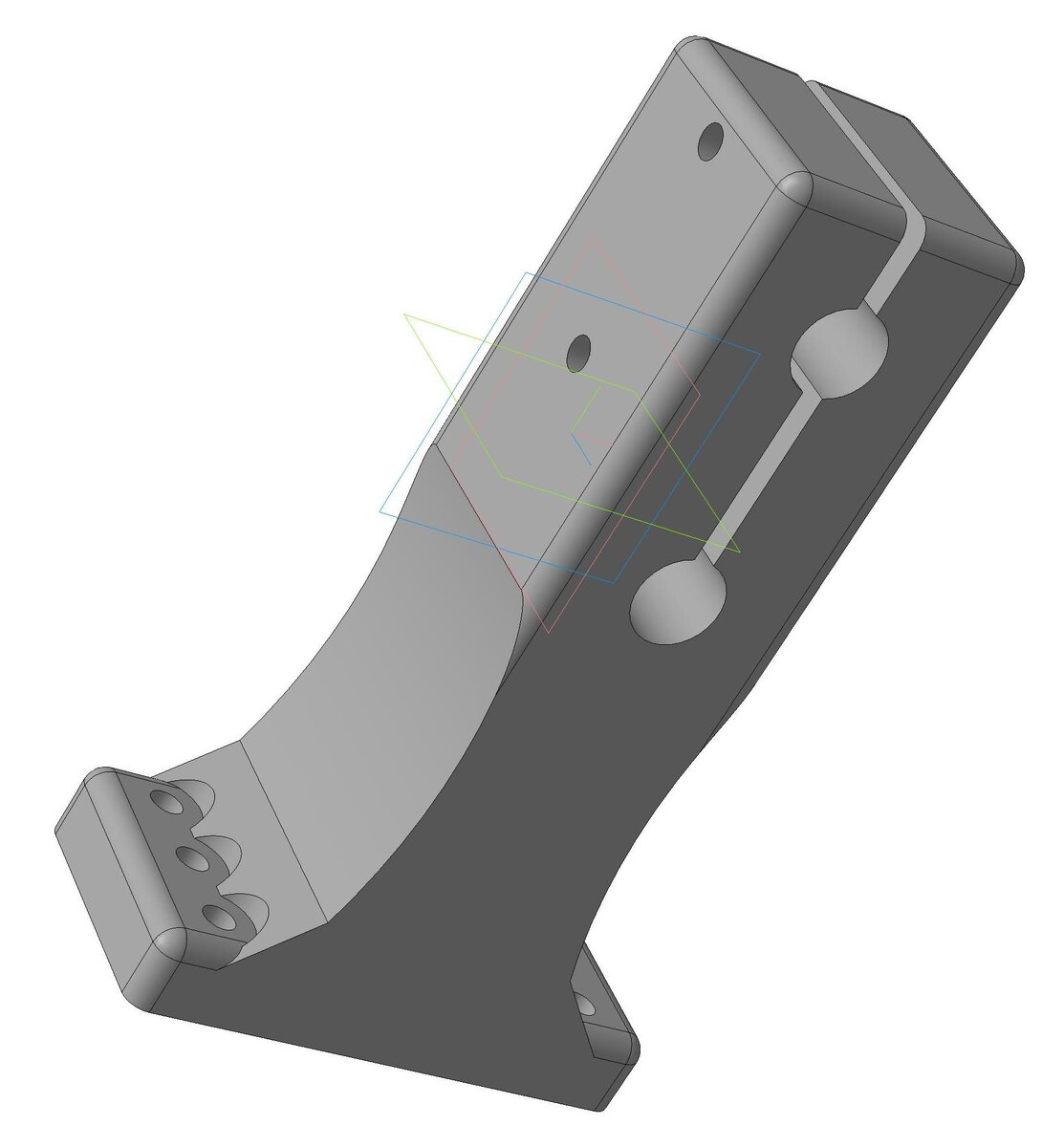 Стойка для направляющих валов (на этапе проектирования)