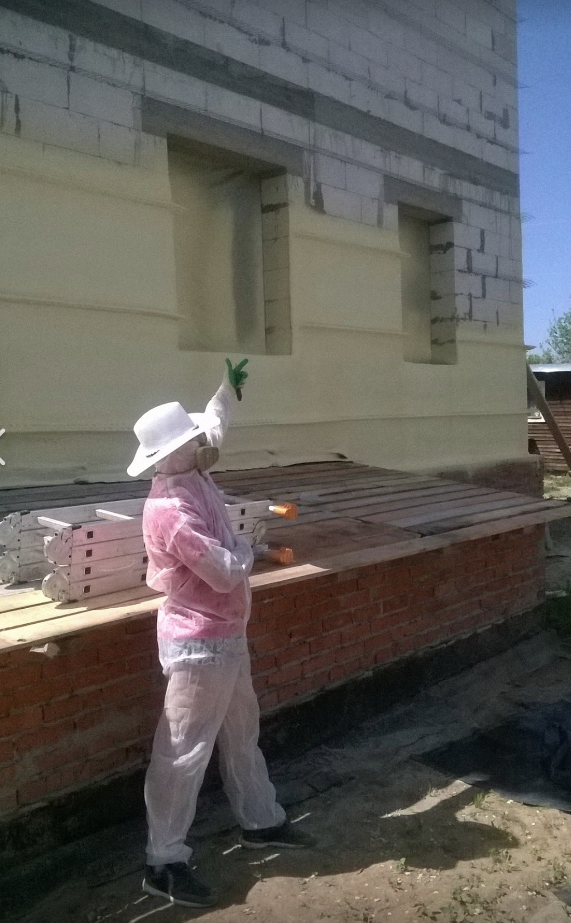 УТЕПЛЕНИЕ ППУ ПОДРЯДЧИК СТЕН СНАРУЖИ ДОМА ИЗ ПЕНОБЛОКА