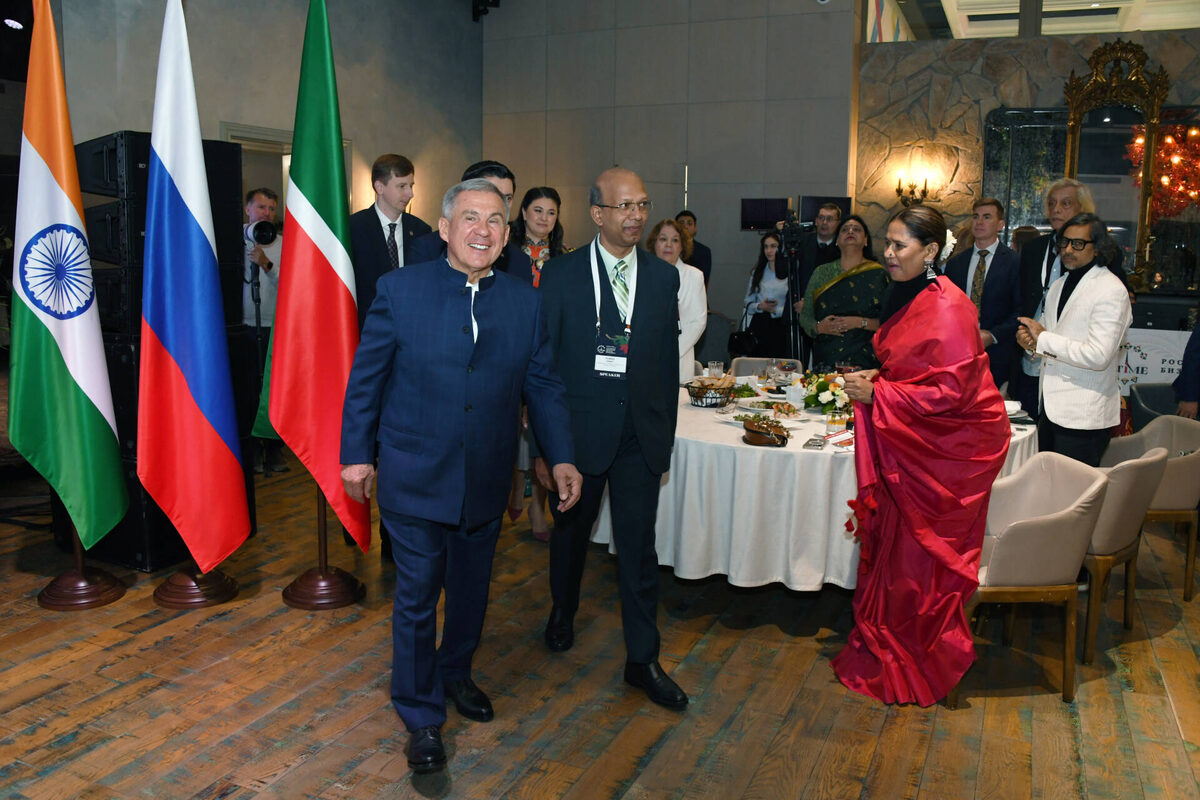 Деловой завтрак в рамках форума «TIME: Россия – Индия» собрал широкий круг бизнесменов, государственных деятелей и представителей научного сообщества Татарстана и ИндииФото: rais.tatarstan.ru