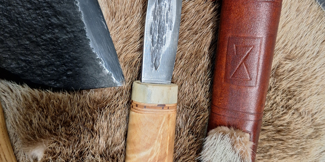 Изготовление ножен с меховой вставкой. Часть 3. Финал.