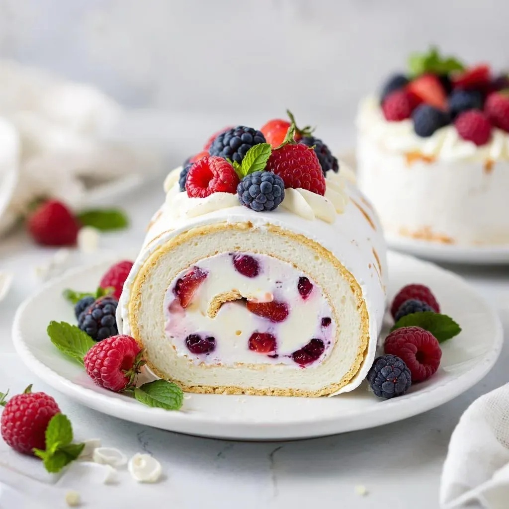 Меренговый рулет 