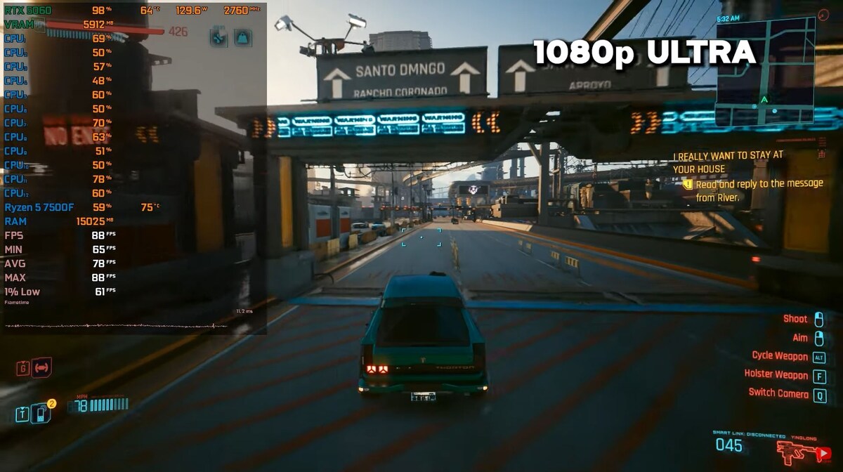 Ryzen 5 7500F + RTX 5060