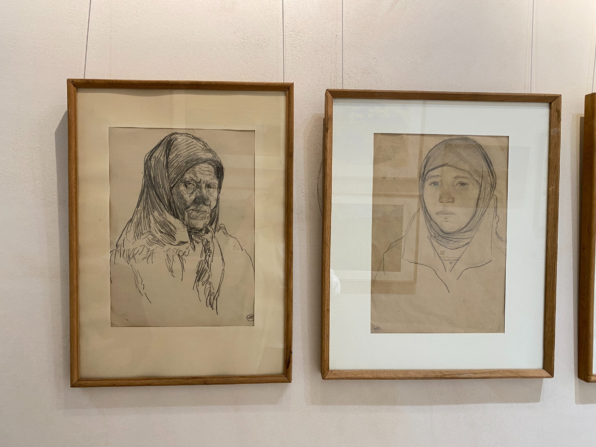 А. Пластов, "Повитуха Акулина Ларионова" и "Няня Катя"(1930-е) 