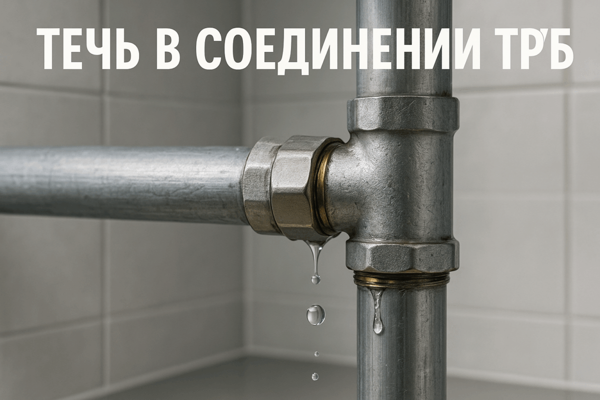    Как устранить течь в месте соединения труб Михаил Юрьевич