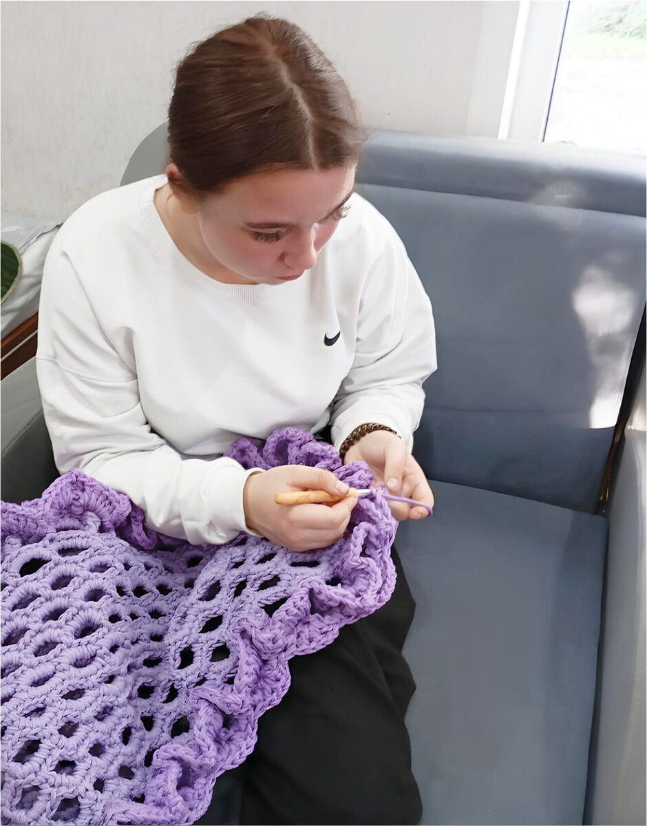  Очередной ковёр в работе