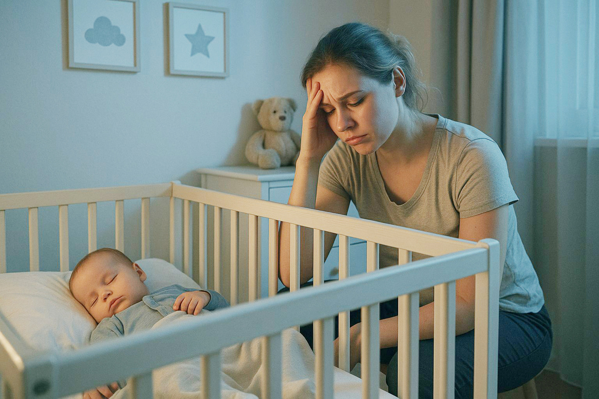 Ребенок плохо спит и часто просыпается в ту ночь, когда мама особенно устала или тревожна.