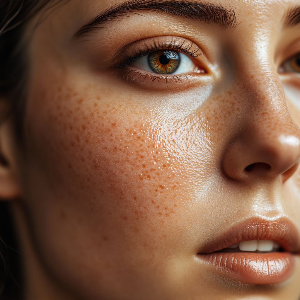 Расширенные поры, пигментация, жирный блеск