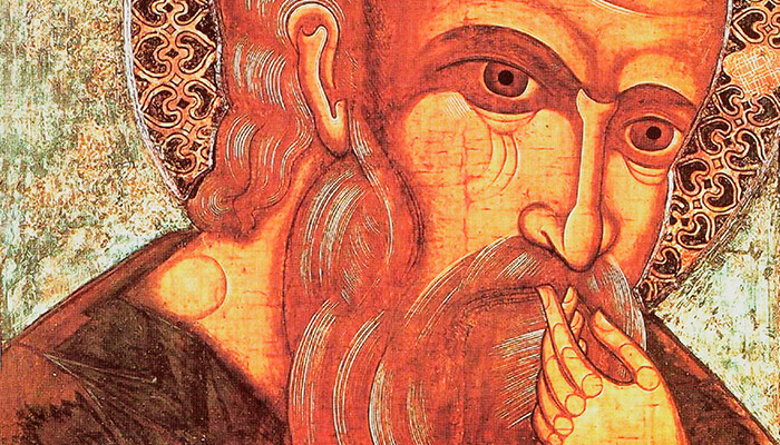 Апостол Иоанн Богослов (фрагмент русской иконы XVII в.). Фото: wikipedia.org