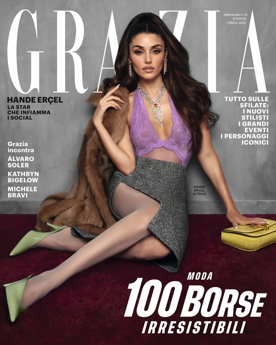 Ханде Эрчел для журнала Grazia. Фото: соцсети
