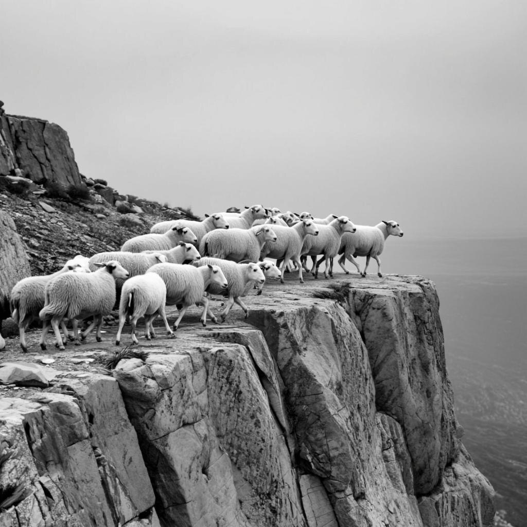 Слепое стадное чувство. Турция, 2005 год. Первая оступилась — остальные, не раздумывая, последовали за ней.