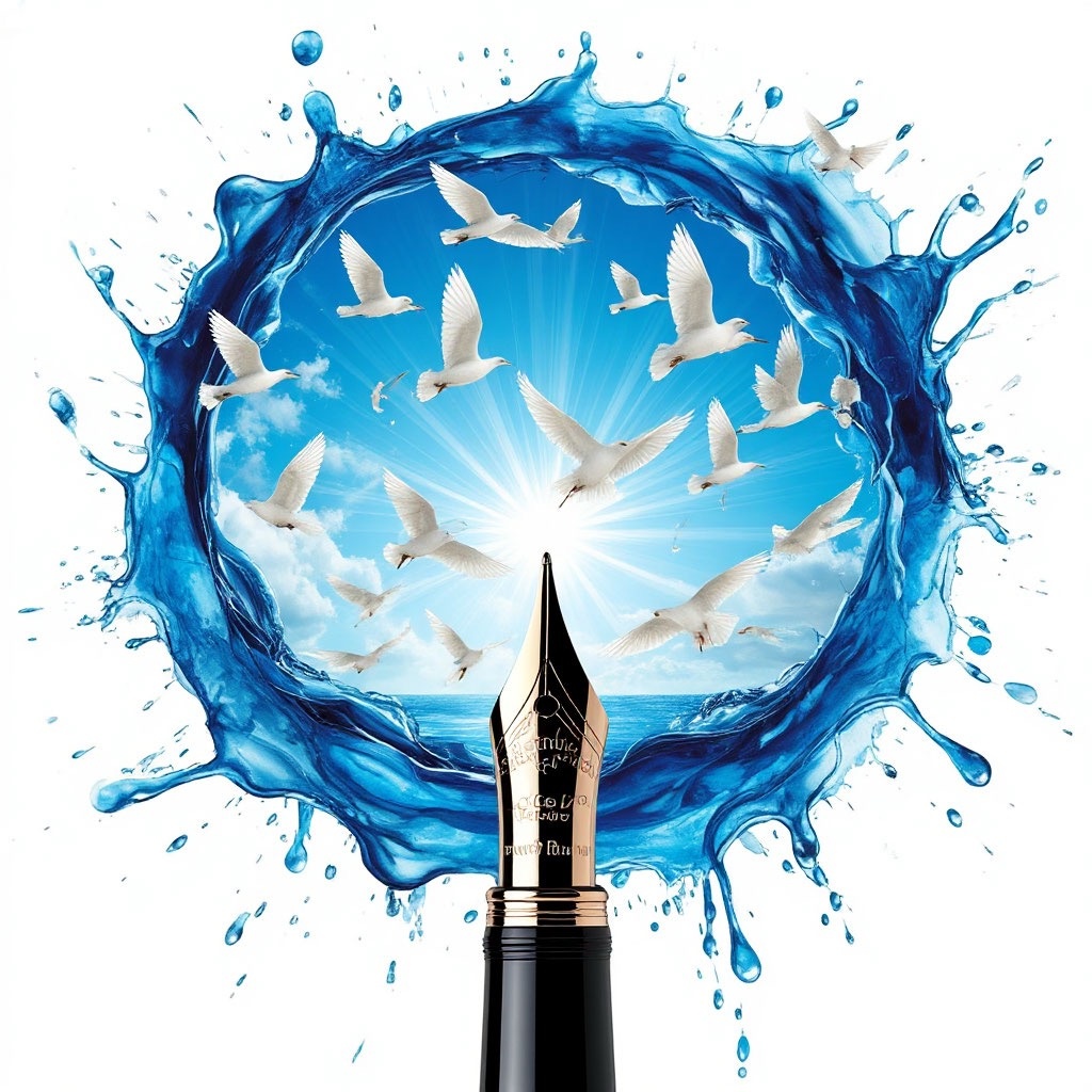 Иллюстрация автора: голубое небо над Севастополем