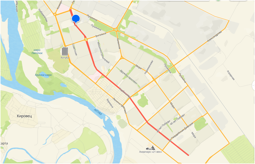 Улица Карбышева города Волжского.