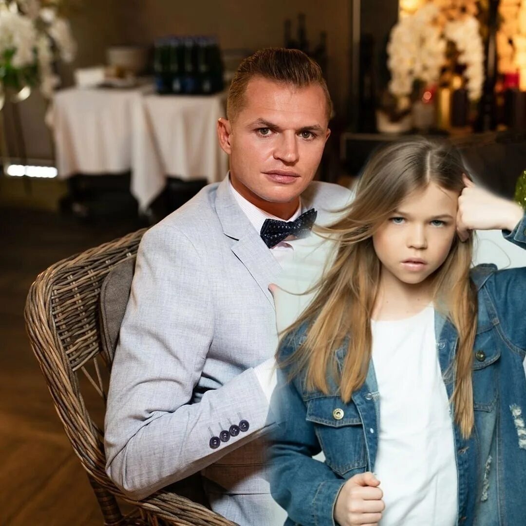 Дмитрий Тарасов с дочерью Ангелиной