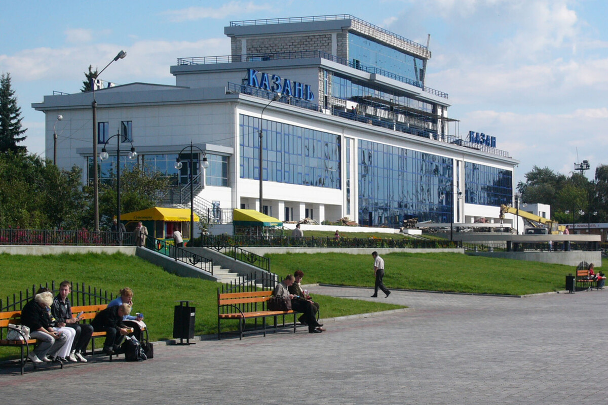 Речной вокзал Казани.