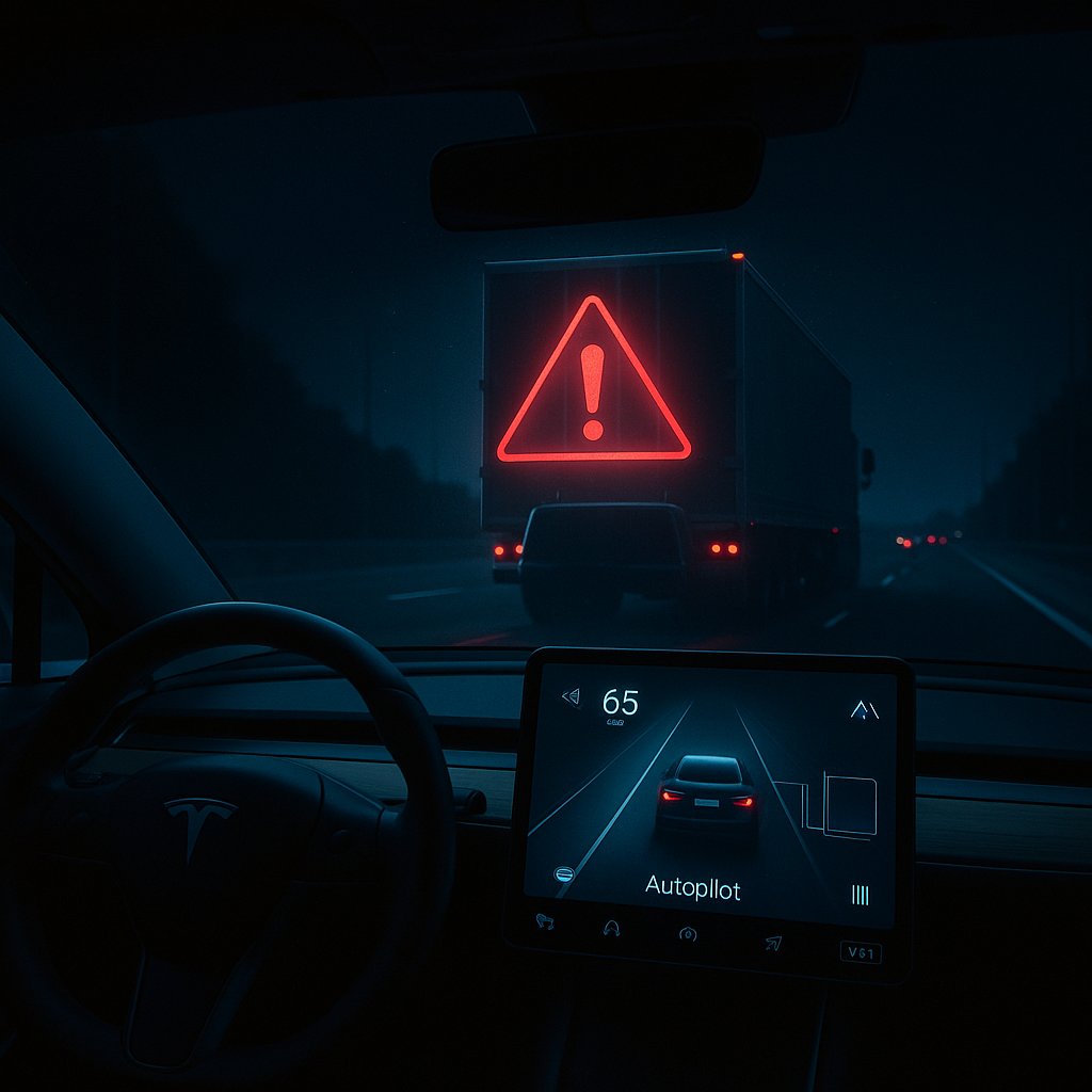 Автопилот Tesla: когда машина не увидела человека