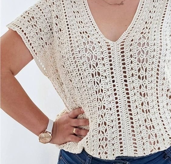 Кофточка крючком, схема. Рубрика «Как это связано».