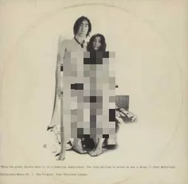 Забрюленное фото с обложки «Unfinished Music No. 1: Two Virgins». Из открытых источников
