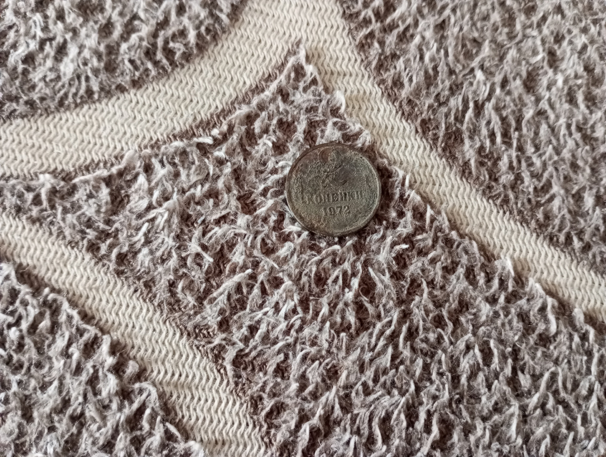 Вот такая монета. Она лежала на земле, и даже закопана не была. Фото автора