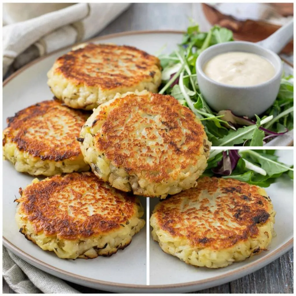 Простые картофельные котлетки с ароматными грибочками!