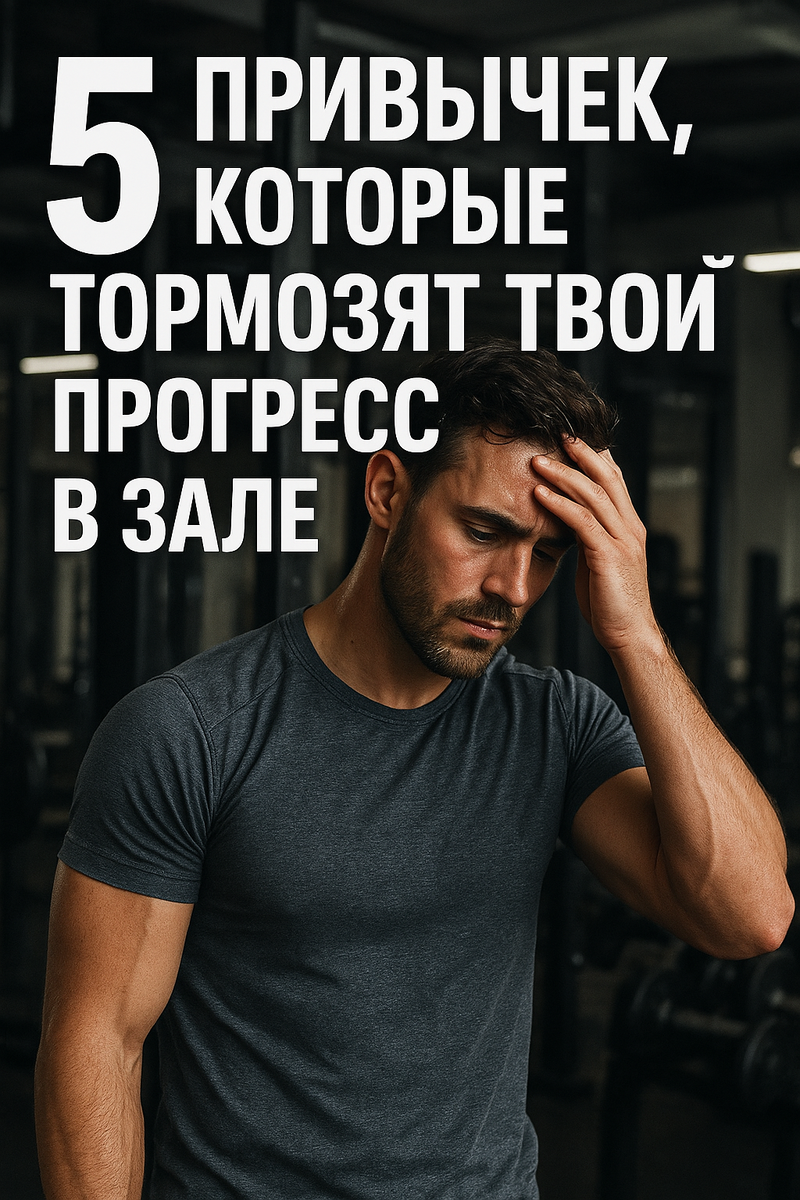 🔥 5 привычек, которые тормозят твой прогресс в зале