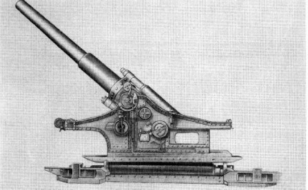 Осадная полустационарная гаубица 24 cm Haubitze 39.