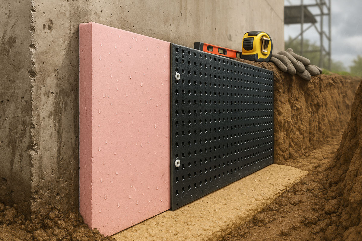 Монтаж профмембраны на утеплитель