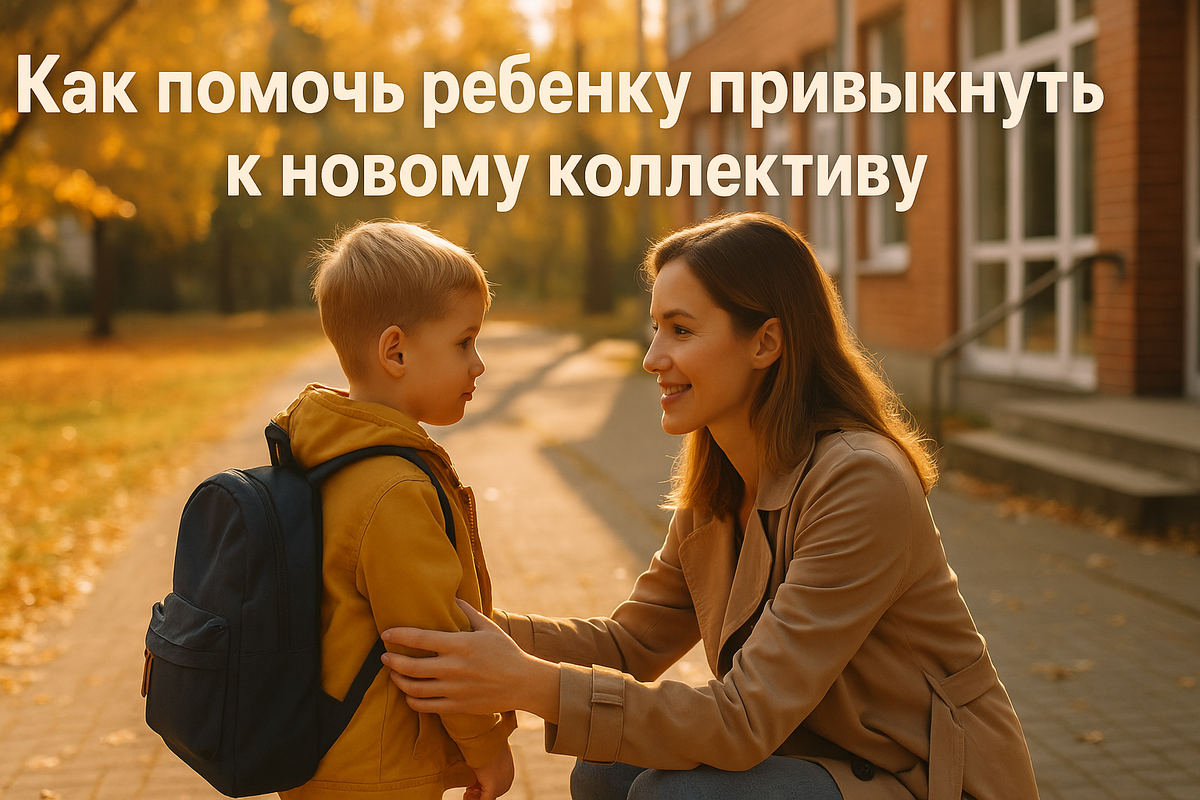 Как помочь ребёнку привыкнуть к новому коллективу