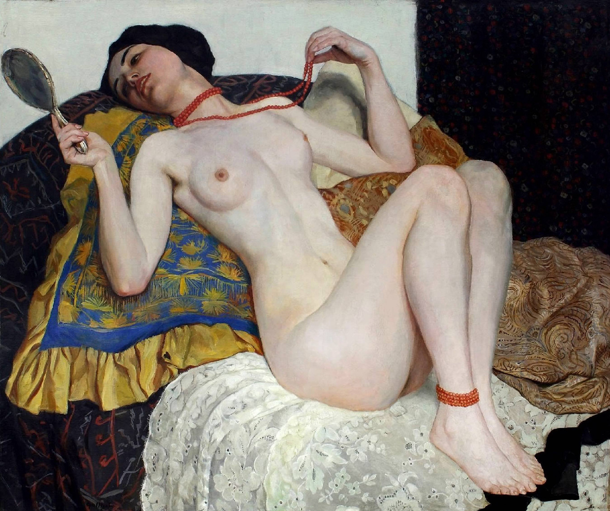 Вильгельм Галлхоф. «Коралловое ожерелье» (1878)